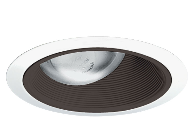 Product image for 6" Adjustable Tapered Baffle Trim - White w/ White Baffle