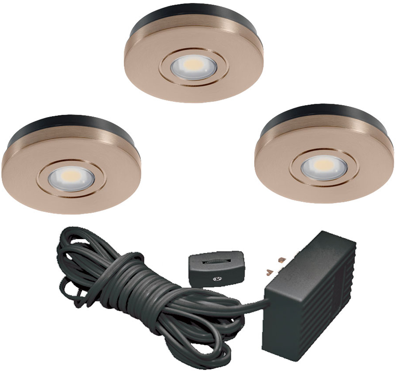 Product image for JNO UK3STL-30K-80CRI-SN 3-PUCK LED